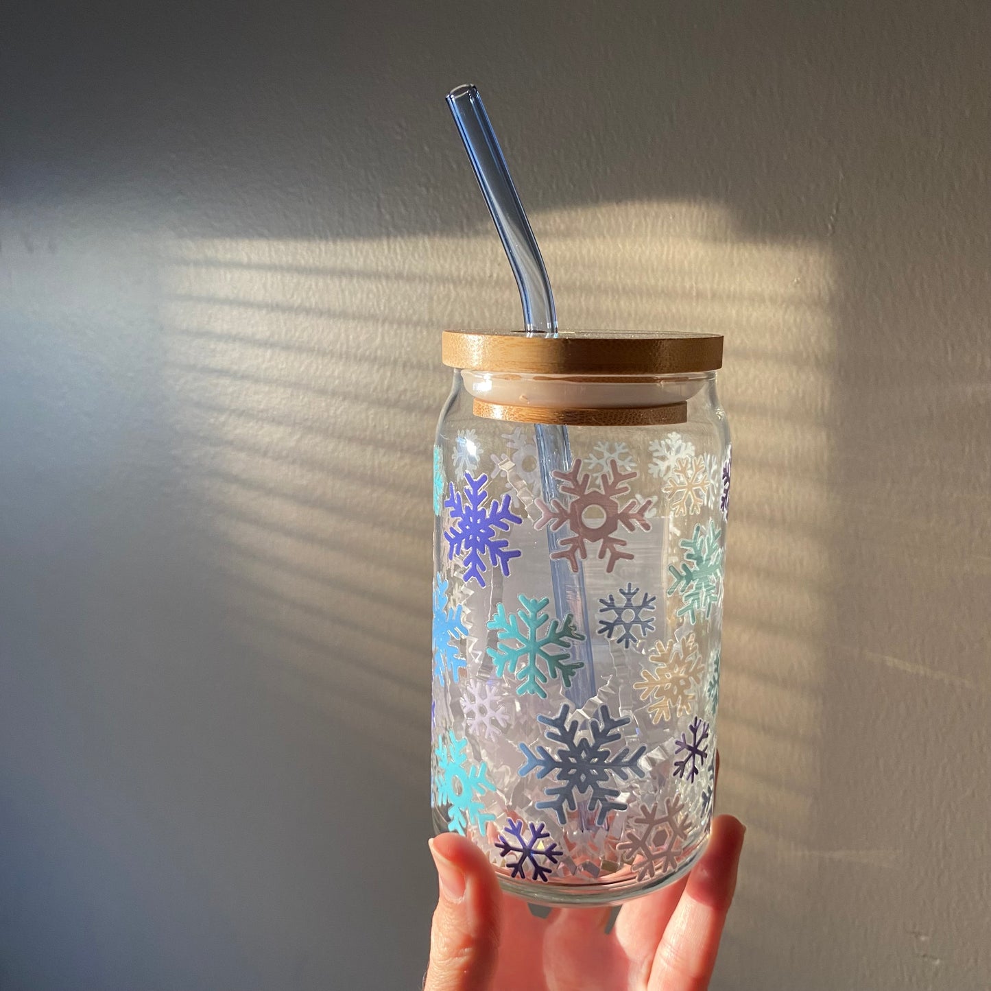 Snowflake glass