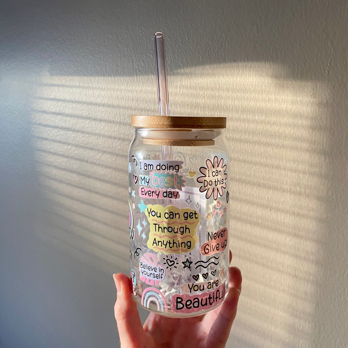 Cup of Positivity glass
