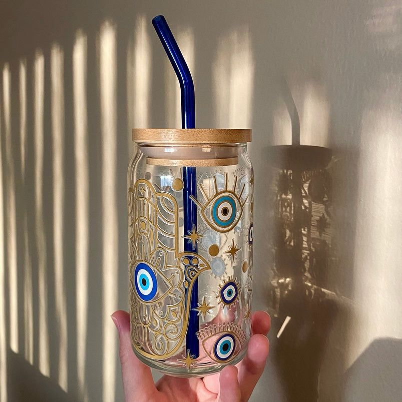 Hamsa glass
