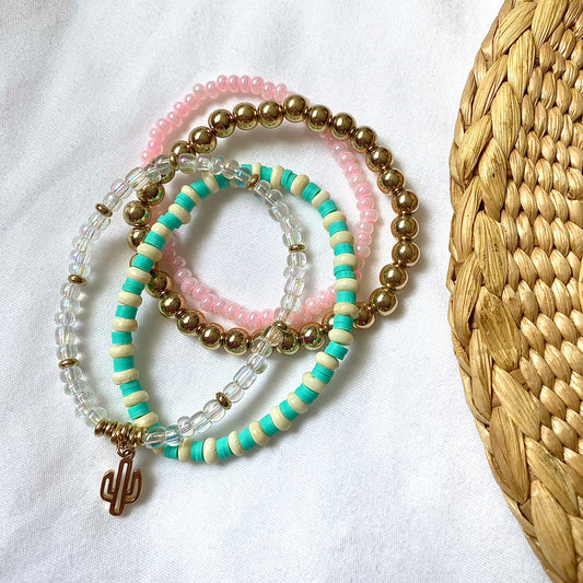 Desert Haze bracelet stack