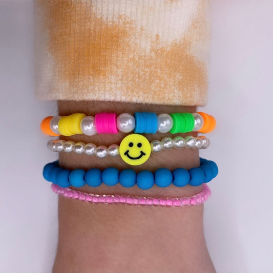 Happy Times bracelet stack