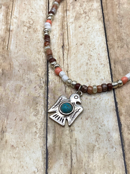 Eagle charm necklace